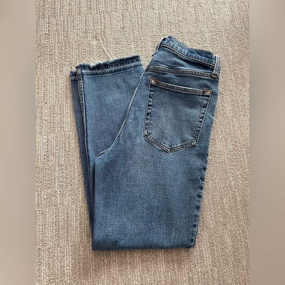 Abercrombie & Fitch Ultra High Rise Ankle Straight Jeans